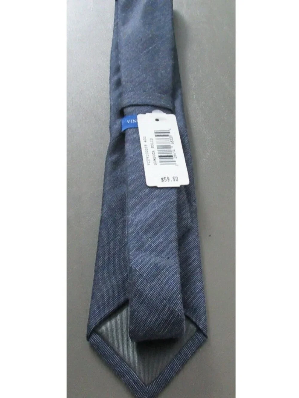 Vince Camuto Men's Sambuca Solid 3'' Silk Blend Neck Tie, Navy Blue, One Size